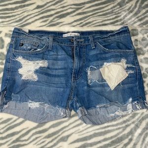 Kancan Distressed Jean Shorts 28